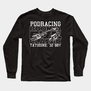 Podracing Sci-fi Movie Fictional Futuristic Racing Retro Poster Long Sleeve T-Shirt